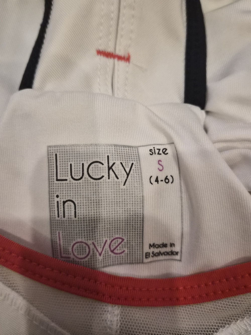 Lucky in Love White Tennis Tank And Skirt with Multicolor Pleated Hem - Small - Picture 8 of 13